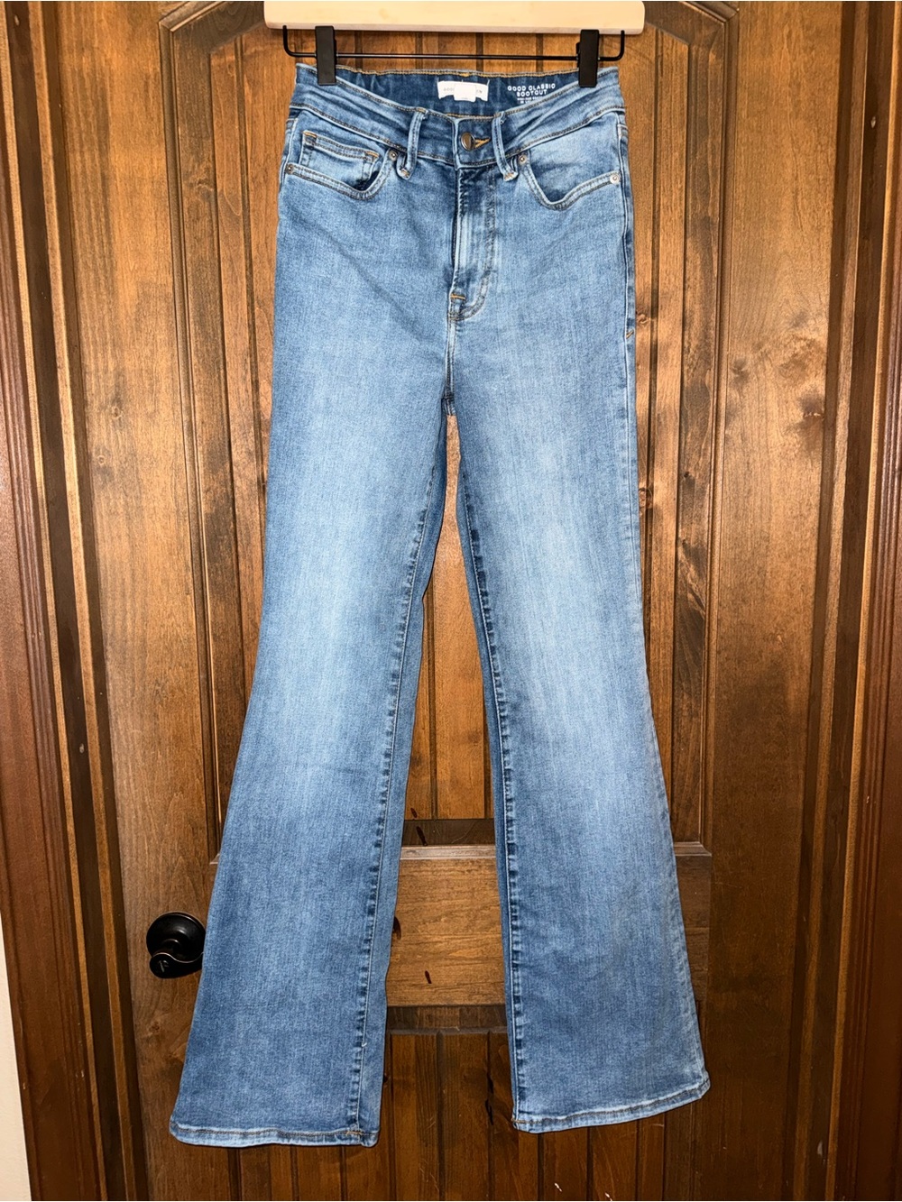 Good American Light Blue Bootcut Jeans